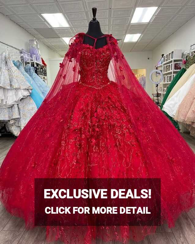 Elegant Long Prom Dresses Red Ball Dress C2062 – CherryPromDress