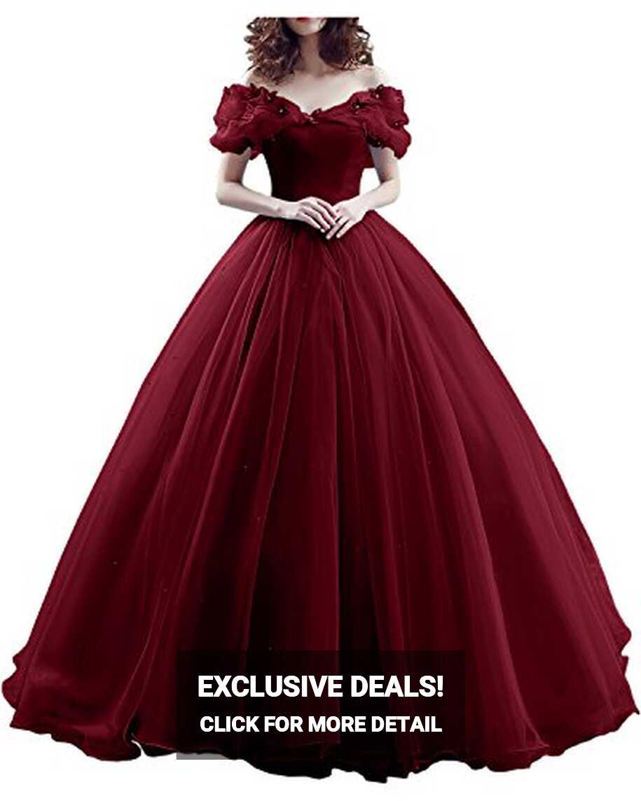 Elegant Off-The-Shoulder Ball Gown for Prom or Italy | Ubuy