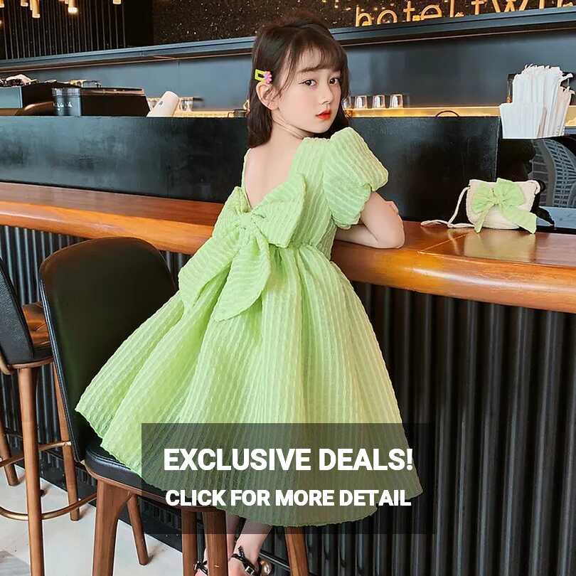 Elegant Summer Girls Party Dresses For Teen Girls With Bowknot ...