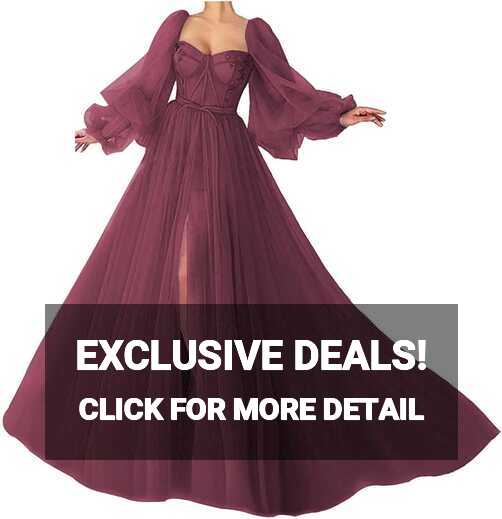 Elegant Sweetheart Tulle Ball Gown with Split - Turkey | Ubuy