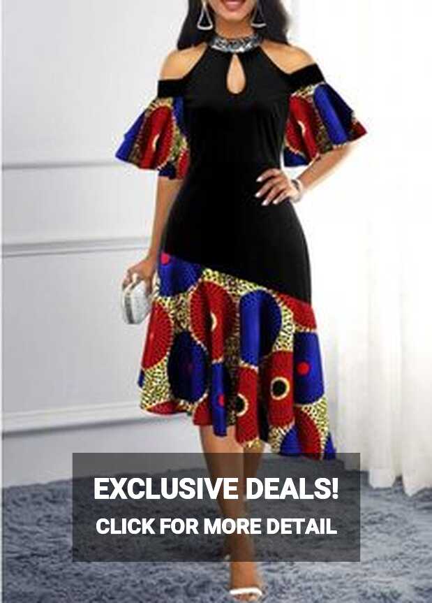 Elegant Womens Asymmetrical Dress – Splendor Of Africa