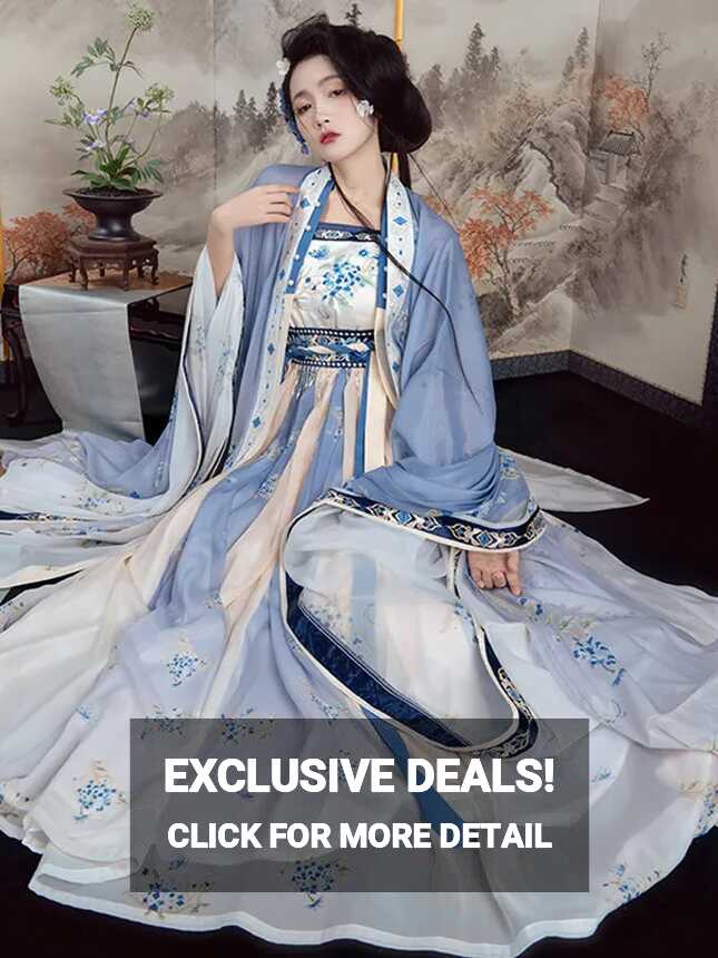 Embroidery Ancient Princess Hanfu Dress Women - Fashion Hanfu