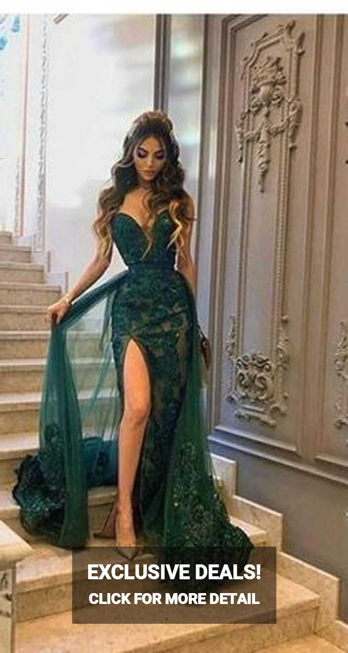 Emerald Green And Gold Prom Dresses - Shop on Pinterest