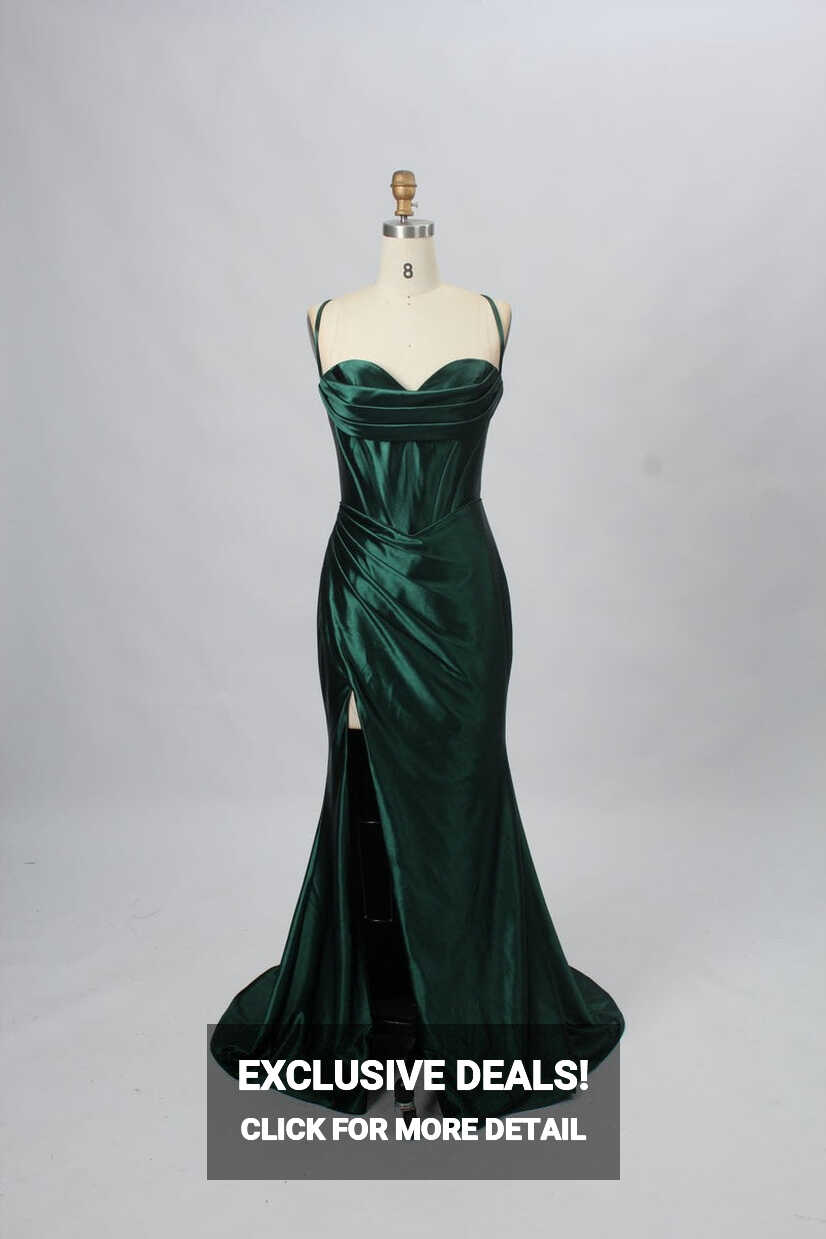 Emerald Green Corset Kellie Prom Dress - Cargo Clothing