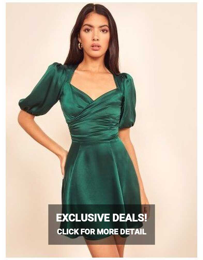 Emerald Green Dress Short Classy