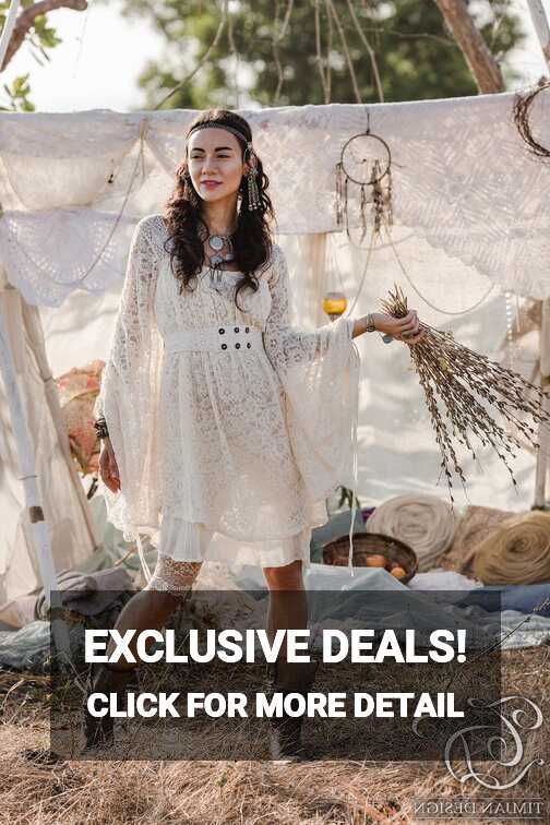 Empress bohemian dress - Short - Off white – TimjanDesign