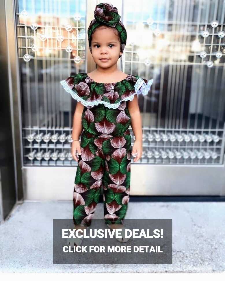 Enafi Ankara Jumpsuit for Girls 1year to 8.african Prints Baby ...