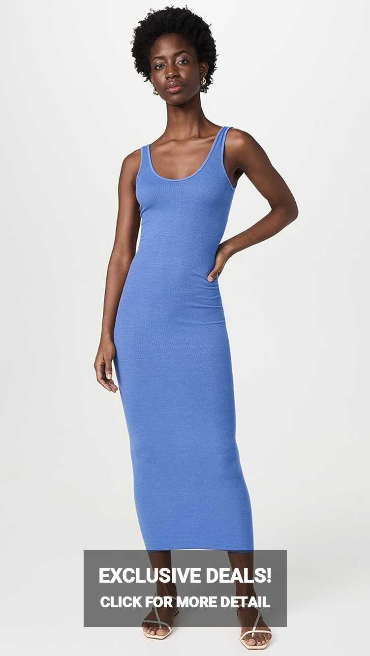 Enza Costa Silk Rib Maxi Tank Dress | Shopbop