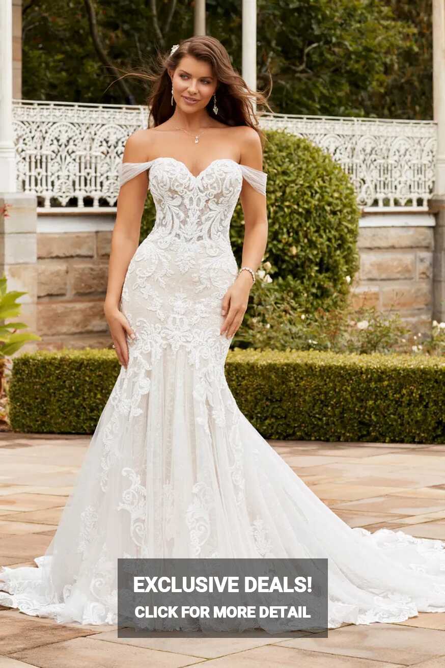 Ethereal Lace Wedding Dress with Off Shoulder Straps | Sophia Tolli