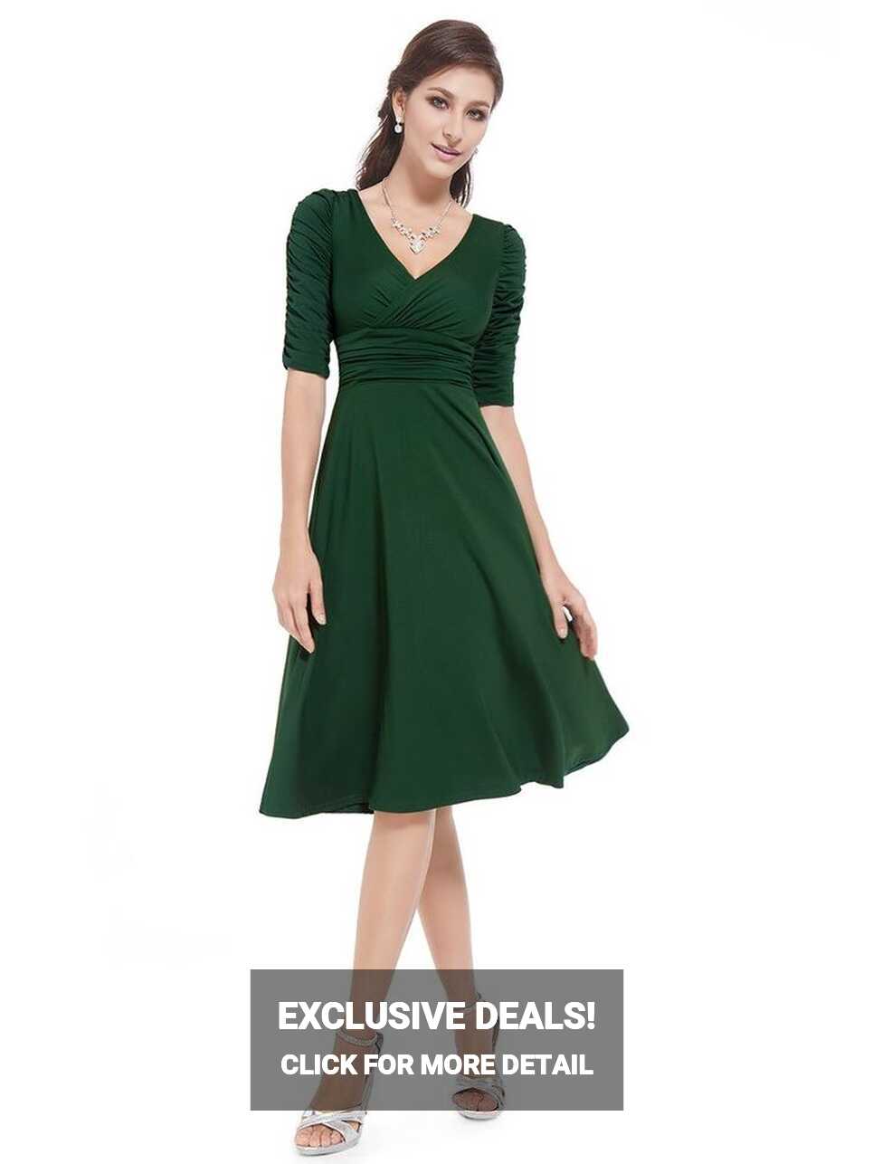 Ever-Pretty HE03632GR18, Green, 16US, Wedding Guest Dresses Plus ...