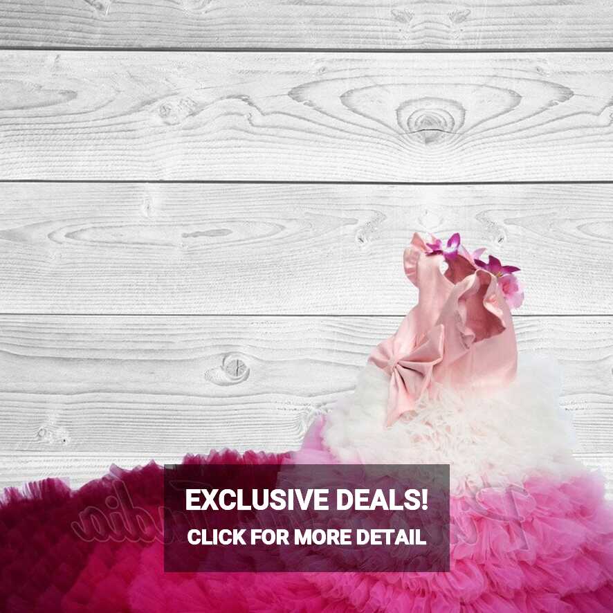 Exclusive Pink Ombre Girls Gown | Birthday Girl Dress