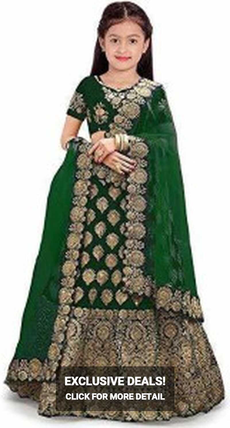 F Plus fashion Girls Lehenga Choli Ethnic Wear Embroidered Lehenga ...