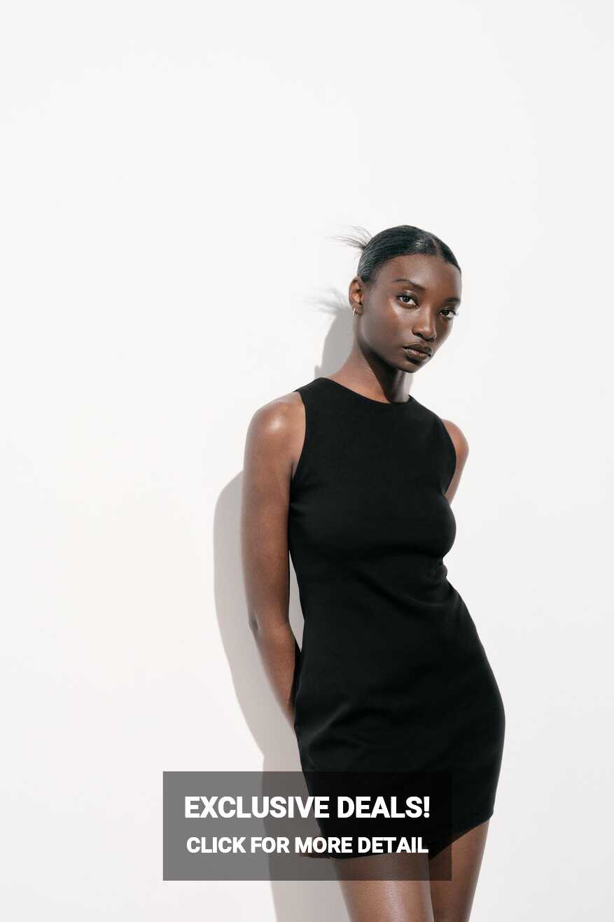 FITTED SHORT DRESS - Black | ZARA Turkey