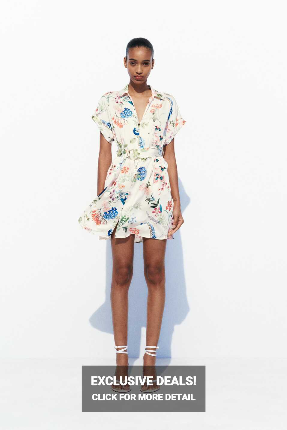 FLORAL PRINT SATIN DRESS - Multicoloured | ZARA Turkey