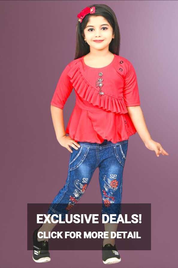 FMSE Girls Casual Top Jeans Price in India - Buy FMSE Girls Casual ...