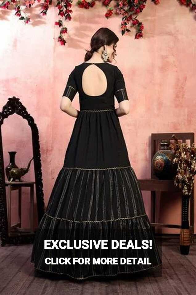 Fancy Party Wear Semi Stitched Long Gown at Rs 1365 | Georgette ...