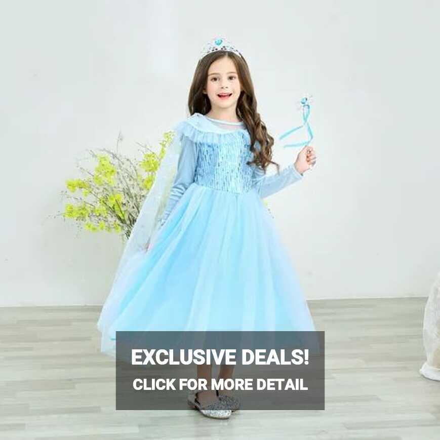 Fancydresswale Elsa Frozen Princess Pageant Full Sleeve Birthday ...