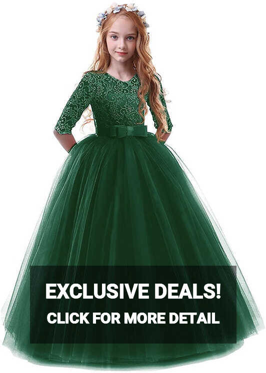 Fancydresswale Girls dress Floor Length gown for Girls-Green ...