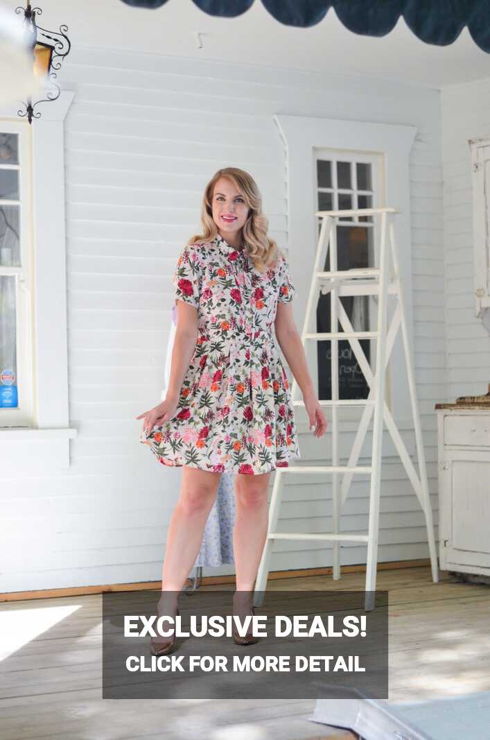 Farmhouse Meets Office – Floral Dress for Work