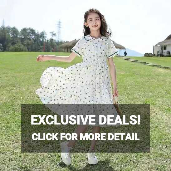 Fashion Girls Dress Princess Summer Kids Birthday Casual Dresses ...