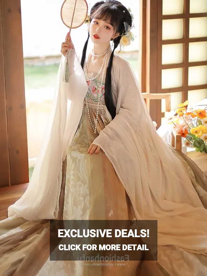 Fashion Hanfu Traditional Chinese Dress Tang Dynasty Hanfu Dress ...