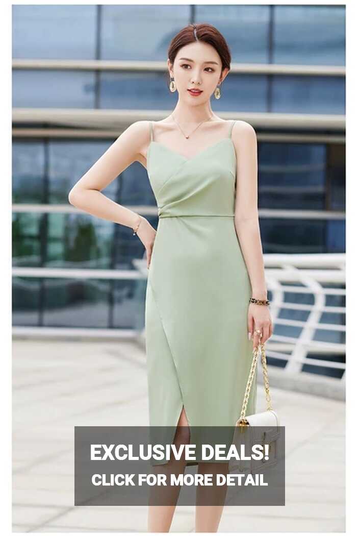 Fashion Women Summer Dresses Knee Length Sleeveless Female Party ...