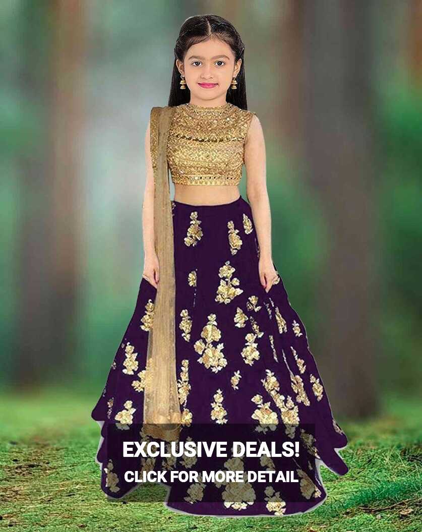 FashionSpeedy Girls Lehenga Choli Ethnic Wear Embroidered Lehenga ...