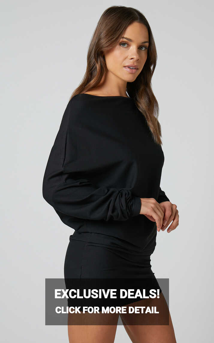 Fermina Mini Dress - Long Sleeve Bodycon Dress in Black | Showpo