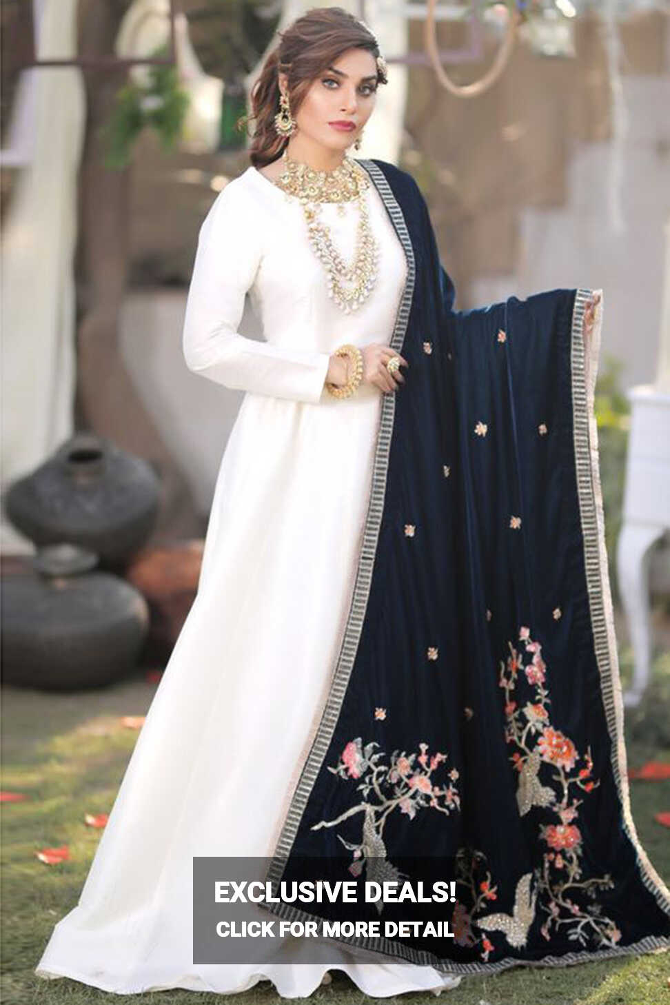 Festival White Plain White Anarkali Suit LSTV114398