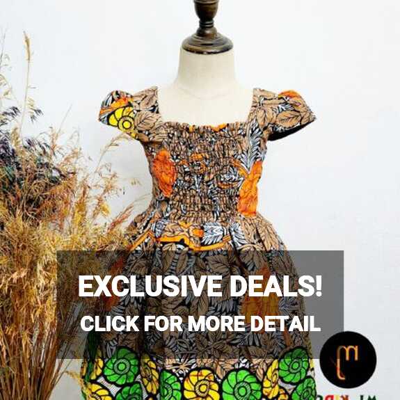 Fi Bow Ankara Pinafore - MJ KIDS