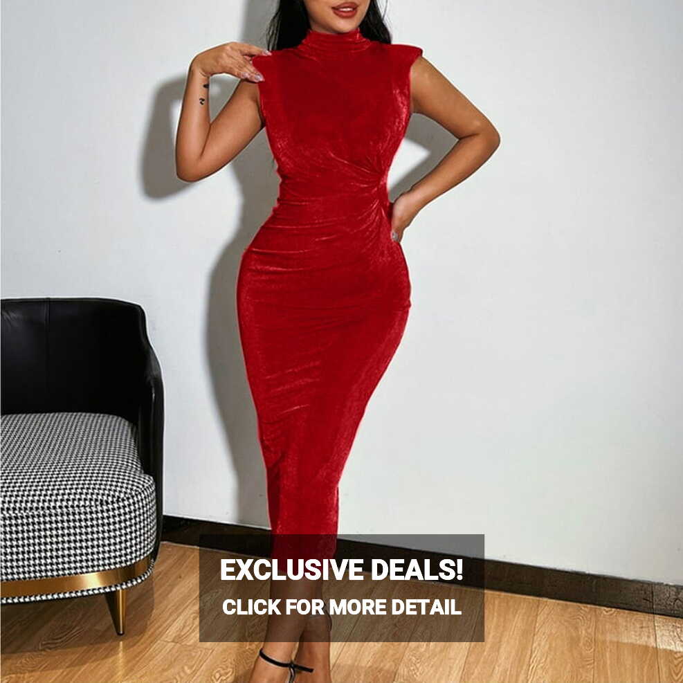 Finelylove Formal Midi Dress Bodycon Dresses For Woman A-line ...