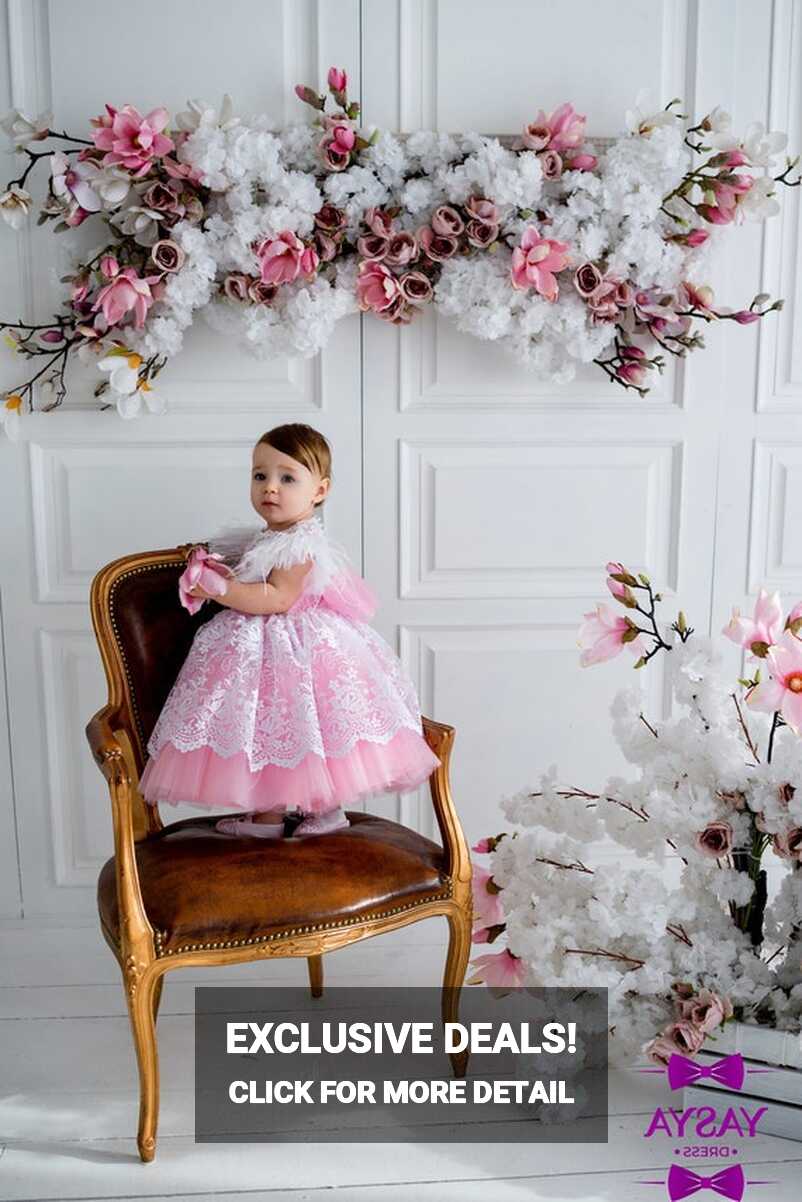 First Birthday Baby Dress, Princess Gown, Flower Girl Dress ...