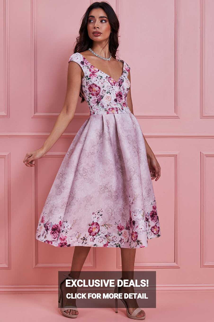 Floral Dress (Blush-Size 12) Wedding Guest, Races, Formal Event ...