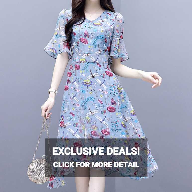 Floral Dress Popular Womens Summer 2021 New Kuwait | Ubuy