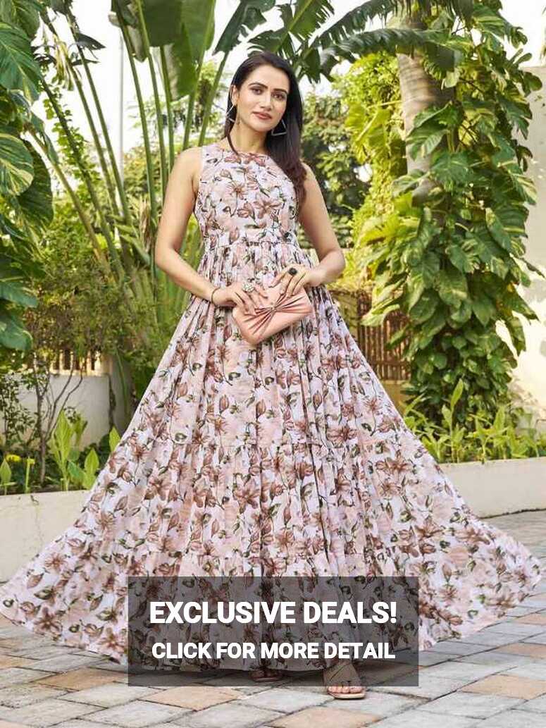 Floral Gown - Buy Floral Gown online in India