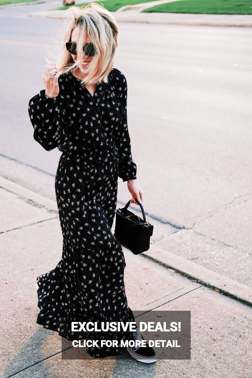 Floral Maxi + Sneakers