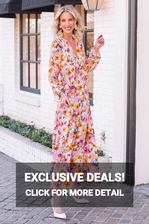 Floral Maxi Dress - Wedding Guest Dress - Straight A Style