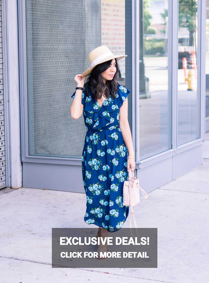 Floral Midi Dress | Just A Tina Bit