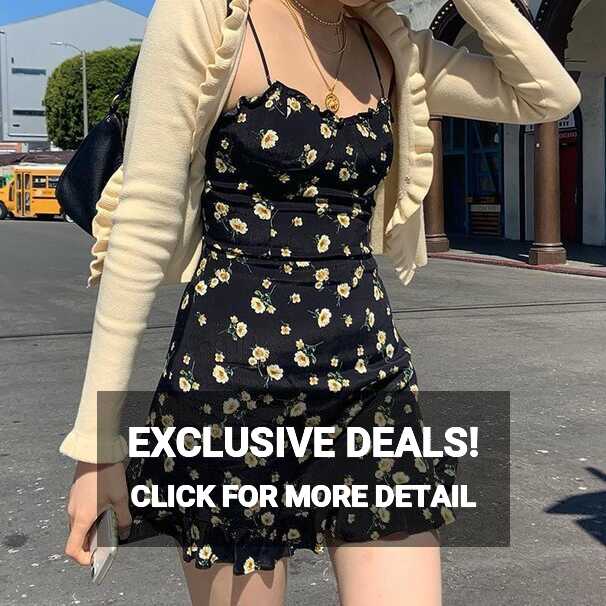 Floral Spaghetti Strap Mini Dress – Aesthetic Clothing