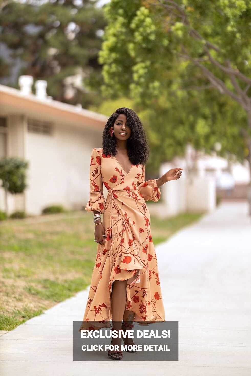 Floral Wrap Dress (Style Pantry)