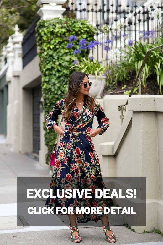 Floral Wrap Dress