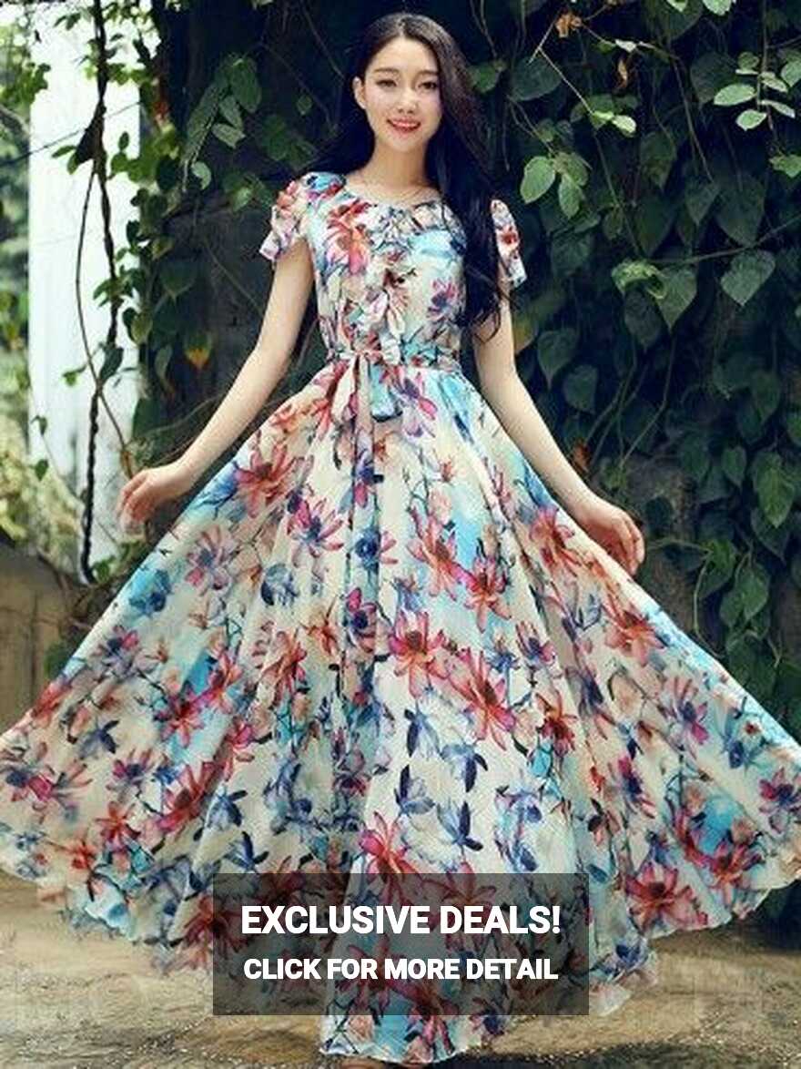 Floral dress | Fashion dresses, Gorgeous dresses, Beautiful maxi ...