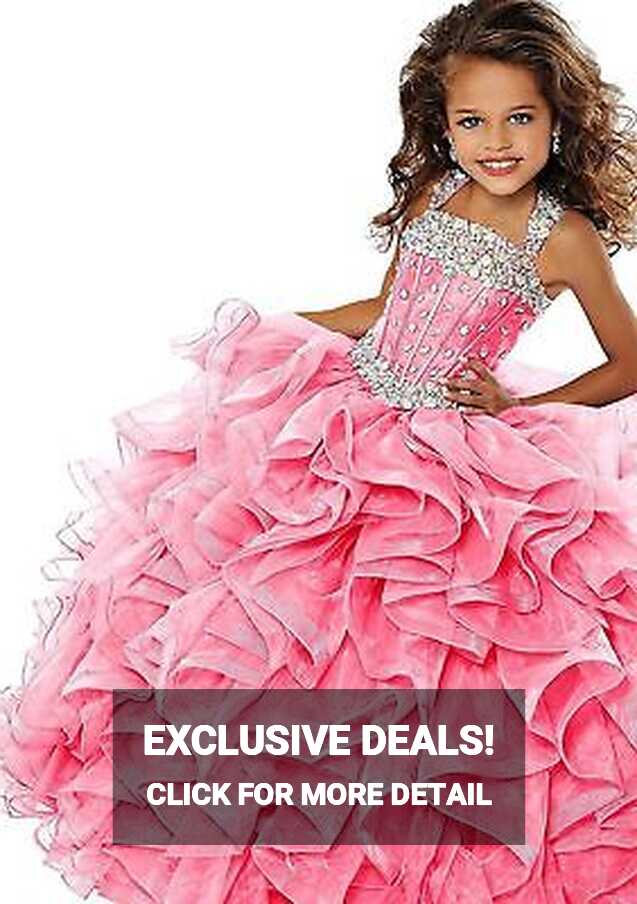 Flower Girl Dress Kids Formal Pageant Ball Party Prom Birthday ...