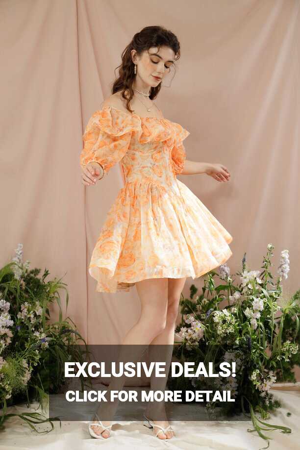 Flower Summer Dress Mini Chiffon Dress Summer Clothing Vintage ...