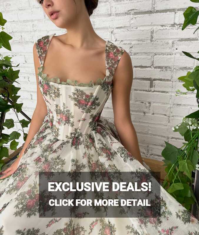 Flowery Filigree Corset Dress | Teuta Matoshi