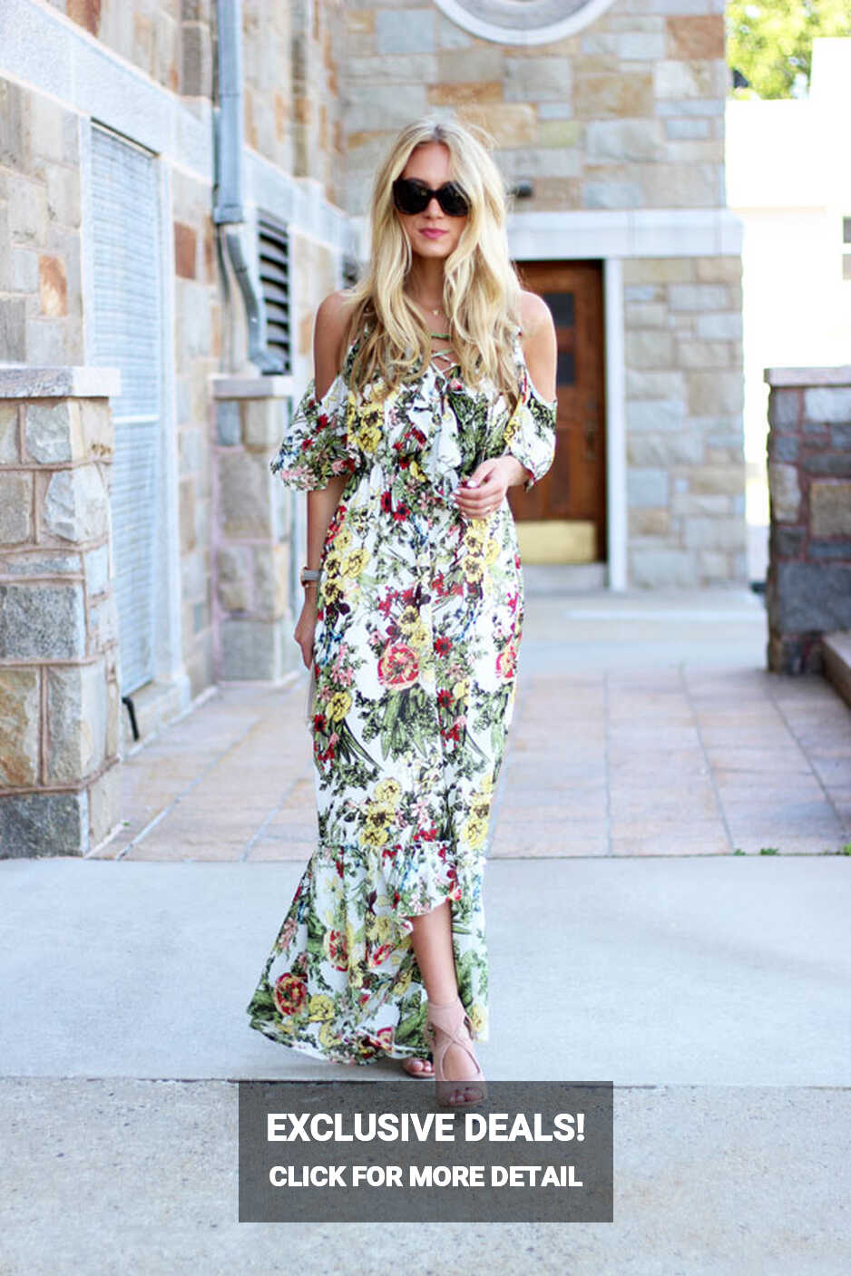 Flowy Floral Maxi Dress - Style Cusp