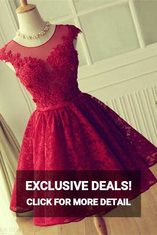 Formal Short Homecoming Dresses,beautiful Red Cocktail Dresses ...