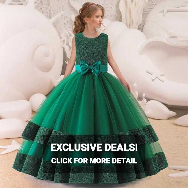 Formal Teen Long Party Dress For Girls Children Costume Princess ...