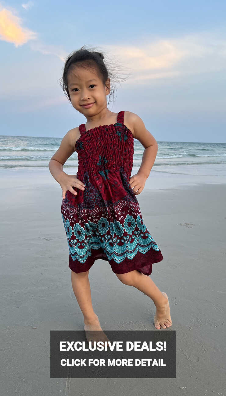 GIRLS SUMMER DRESS Baby Girl Dress Long Summer Dress Kids Girls ...