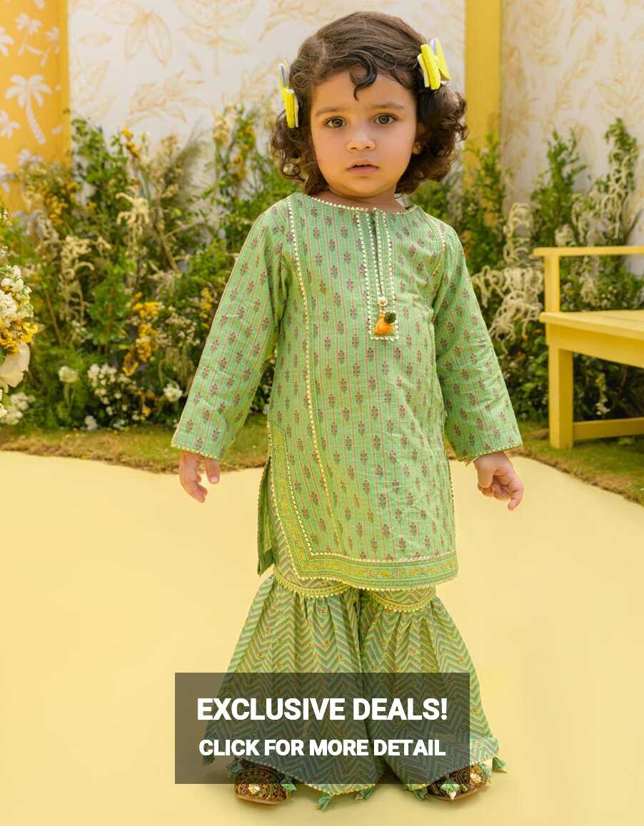 GREEN LAWN KAMEEZ SHALWAR | JIK-S-JK2-23-5634